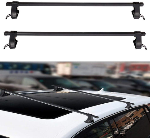 ZENITHIKE Roof Rack Crossbars CA-rgo Carrier 150LBS Capacity Fit for 2007-2015 F-ord F-150,2006-2015 F-ord F-250 Super Duty Bolt-On Top Rail Carries Luggage Carrier - 2pcs Aluminum CA-rgo Carrier Bars