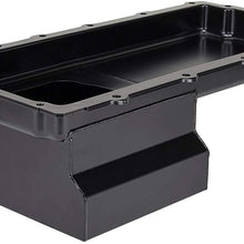 Black LS Swap Steel Oil Pan, 7 Quart