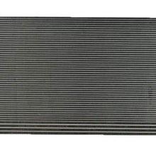 VioletLisa All Aluminum Air Condition Condenser 1 Row Compatible with 2010-2011 Camaro Without Oil Cooler
