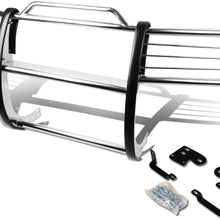 Replacement for Frontier Xterra Front Bumper Protector Brush Grille Guard (Chrome) (Chrome)