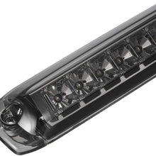 Partsam High Mount Stop Light 3rd Third Brake Light for 1999-2006 Silverado Sierra 1500 2500 HD 3500 Chrome Housing Smoke Lens Center Mount Rear Top Cab Roof Cargo Lights Lamps (1 Plug)