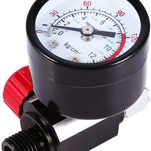 Universal BSP 1/4'' Spray Gun Air Regulator Auto with Pressure Gauge and Diaphragm Control, Air Adjusting Valve Regulator for Spray Guns and Pnuematic Tools