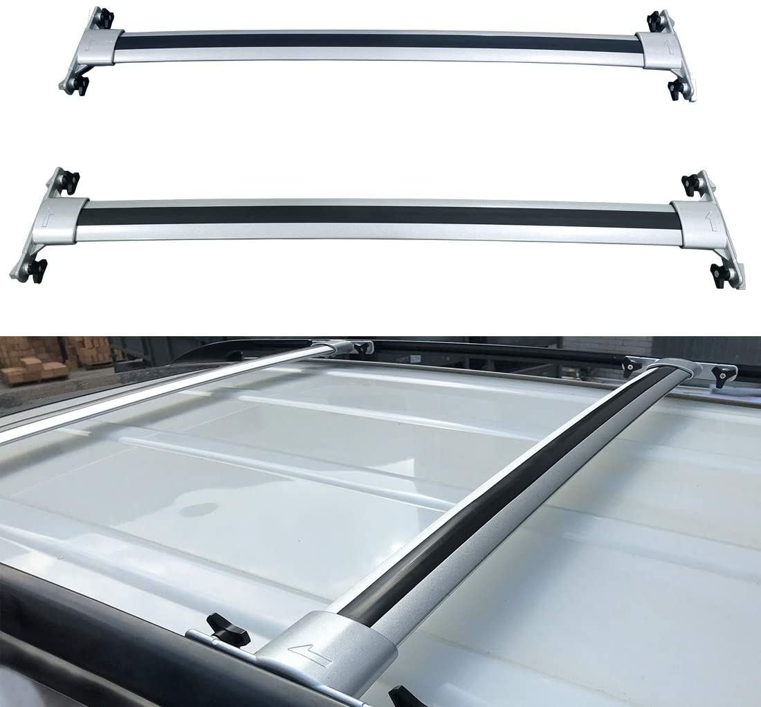 Tata.Meila Roof Rack Cross Bars for Lexus RX350 RX450H 2010 2011 2012 2013 2014 2015 Luggage Carrier Silver Aluminum