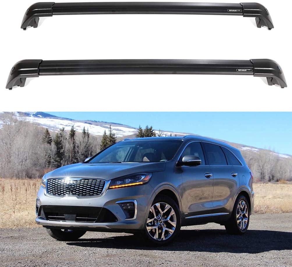 ECCPP Kayak Roof Rack Cross Bars Luggage Cargo Carrier Rails Fit for 2015 2016 2017 2018 2019 Kia Sorento Sport Utility,Aluminum