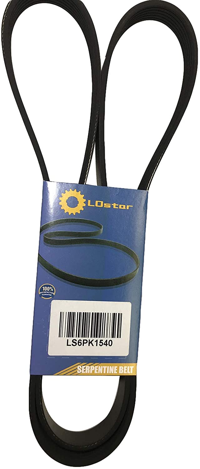 LOSTAR Serpentine Belt Fits 98-08 Toyota Corolla Matrix BMW X3 Chevrolet Prizm 6PK1540