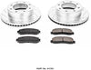 Power Stop K1781 Front Brake Kit with Drilled/Slotted Brake Rotors and Z23 Evolution Ceramic Brake Pads