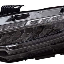 Brock Replacement Driver LED Headlight Compatible with 16-19 Civic