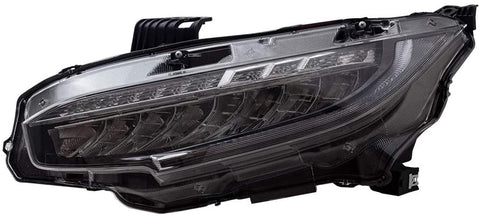 Brock Replacement Driver LED Headlight Compatible with 16-19 Civic