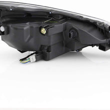 Left Side Projector Headlight Fits 2017 2018 2019 Toyota Corolla LE Eco L LE Models LED Headlamp Driver LH