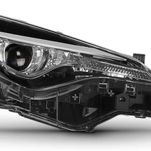 Left Side Projector Headlight Fits 2017 2018 2019 Toyota Corolla LE Eco L LE Models LED Headlamp Driver LH