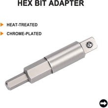 Ratchet Wrench WADEO Ratcheting Service Wrench 3/8” to 1/4” with Hex Bit Adapter for Air Conditioning, Refrigeration Equipment, Equipment Repair