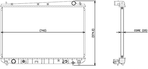 Denso 221-3101 Radiator