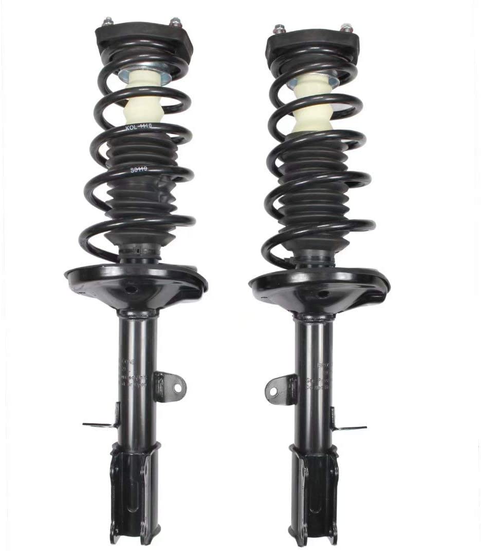 MUKEZON 2pcs Rear Shock Absorber Struts & Spring Kit For Chevy Geo Prizm& Corolla