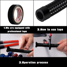 Fuel Line,20Ft 6AN 3/8" Fuel Hose Fitting Kit Nylon Stainless Steel Braided CPE Oil Hose Kit&6AN Fuel Hose Separator Clamp&Braided Fuel Line Splicing Tape (6AN)
