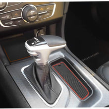 Mekar Anti-dust Custom Fit for 2015-2019 Dodge Charger Cup Holder Insert & Center Console Shifter Liner Trim Mats | 4pc Custom Fit Non Slip Storage Bin Mat Set Interior Accessories