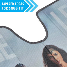 BDK Justice League DC Comics Official Licensed Front Windshield Sun Shade-Accordion Folding Auto Sunshade for Car Truck SUV-Blocks UV Rays Sun Visor Protector-Keep Your Vehicle Cool- 58 x 27 Inch