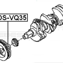 FEBEST NDS-VQ35 Engine Crankshaft Pulley