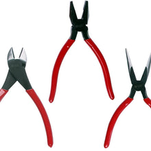 RUWOO Z09005 5-Piece Pliers Set with Linesman Pliers,Long Nose Pliers,Slip Joint with Flush Rivet Pliers,Bent Nose Cutter Pliers