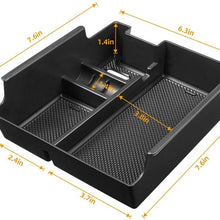JoyTutus Center Console Organizer Tray Armrest Secondary Storage Box for Ford Explorer 2012 2013 2014 2015 2016 2017 2018 2019 Automotive Center Console Insert