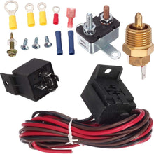 PartsSquare 185 To 200 Degree Electric Fan Thermostat Sensor Temperature switch 50 amp Relay Kit