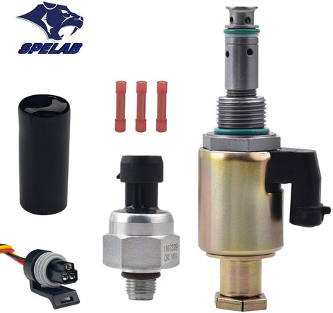 SPELAB 7.3 IPR & ICP Fuel Injection Pressure Regulator Control Sensor for 1997-2003 Ford 7.3L V8 Powerstroke Diesel Econoline Excursion Super Duty F250 F350 F450 F550 F650 F750 E350 E450 E550