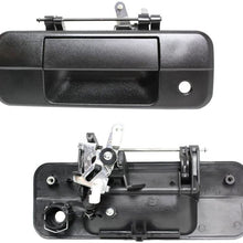 Dade Black Textured Tailgate Liftgate Latch Handle Compatible for 2007-2013 Toyota Tundra 690900C040 69090-0C040