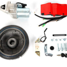 Electric Start Kit Start Motor Flywheel w/Solenoid Ignition Switch Box Coil for Honda GX340 11HP GX390 13HP Engine (GX340 11HP GX390 13HP)