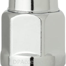 DPAccessories LCB3C6HE2BK04020 20 Black 12x1.5 Closed End Bulge Acorn Lug Nuts - Cone Seat - 13/16" Hex Wheel Lug Nut