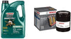 Castrol 03057 GTX MAGNATEC 5W-30 Full Synthetic Motor Oil, 5 Quart + Bosch 3300 Premium FILTECH Oil Filter