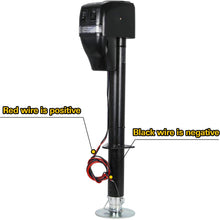 Weize Power Tongue Jack, 3500 Lb. Heavy Duty Electric Trailer Jack with Drop Leg, 23-5/8" Lift, 12V DC