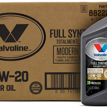 Valvoline Modern Engine SAE 0W-20 Full Synthetic Motor Oil 1 QT, Case of 6