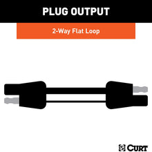 CURT 58020 2-Pin Flat Wiring Harness with 12-Inch Wires