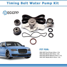 Engine Timing Belt Kit,ECCPP Automotive Replacement Timing Parts Set with Water Pump for 1995-2002 for Mazda 626 Millenia for Ford Probe 2.5L