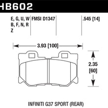 Hawk Performance HB602F.545 HPS Performance Ceramic Brake Pad