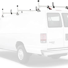 Vantech Steel H1 Rack 2 Bar System for a Ford Econoline 1992-On Black