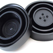 iJDMTOY (2) Universal Sealed Rubber Housing Caps For Headlight Install Xenon Headlight Kit, LED Headlights Bulbs, Aftermarket Headlamp Retrofit, etc