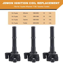 JDMON Compatible with Ignition Coils Toyota Tacoma Tundra 4Runner T100 1995-2004,Replace 3.4L V6 90919-02212 UF-156 Set of 3