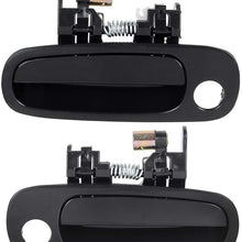 AUTEX 2pcs Exterior Door Handles Front Left Right Compatible with Toyota Corolla 1998 1999 2000 2001 2002 Door Handles Driver Passenger Side 77567 77563