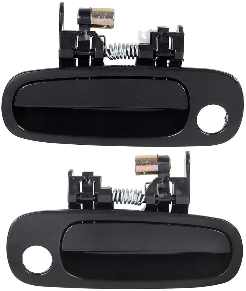 AUTEX 2pcs Exterior Door Handles Front Left Right Compatible with Toyota Corolla 1998 1999 2000 2001 2002 Door Handles Driver Passenger Side 77567 77563