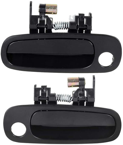 AUTEX 2pcs Exterior Door Handles Front Left Right Compatible with Toyota Corolla 1998 1999 2000 2001 2002 Door Handles Driver Passenger Side 77567 77563
