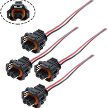 MOTOALL 4pcs Fuel Injector Plug Connector Wire Harness Wiring Pigtail for GM Chevy GMC Duramax LLY LBZ LLM 6.6L Diesel Crank Position Coolant Oil Temp Fuel Pump Shut Off Knock Sensor PT2183 88988963
