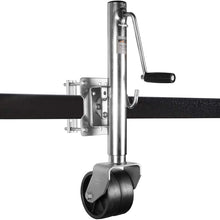 WEIZE Swivel Trailer Jack, Heavy Duty Boat Trailer Jack with Dual Wheels, 10" Lift, 1500 lbs