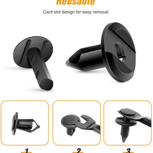 GOOACC GRC-44 100PCS Nylon Bumper Rivet Clips for GM 21030249 for Ford N807389S,1PC Bonus Fastener Remover