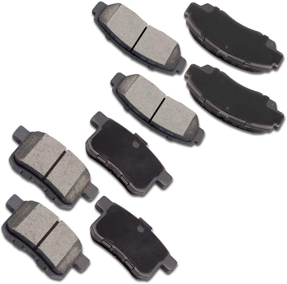 Ceramic Brake Pads Kits,8 Pcs Brake Pads Full Fit LSAILON 2009-2010 Acura TSX 2008 2009 2010 Honda Accord