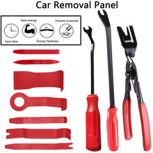 10 Pcs Auto Trim Removal Tool Set with Fastener Removers Strong Nylon Door Panel Tool for Car Panel Dash Audio Radio Removal Installer and Repair Pry Tool