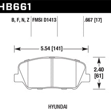 Hawk Performance (HB661B.667) High Performance Street 5.0 Brake Pad