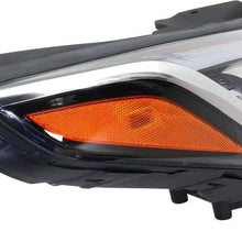 Head Lamp Compatible with HYUNDAI SONATA 2015-2017 Right Side and Left Side Assembly Hid with Hid Kit