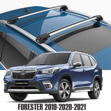 Roof Rack for Subaru Forester, Turtle V1 Cross Bars, Silver Color, Strong, Safe, Durable, Low Profile Fits 2019-2020-2021
