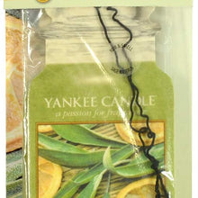 Yankee Candle Paper Car Jar Hanging Air Freshener Sage & Citrus Scent (Pack of 3)