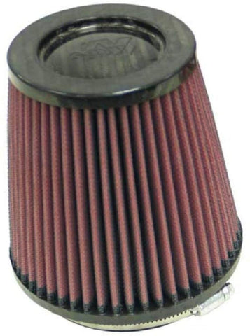 K&N Universal Air Filter - Carbon Fiber Top: High Performance, Premium, Replacement Filter: Flange Diameter: 4 In, Filter Height: 5.5 In, Flange Length: 0.625 In, Shape: Round Tapered, RP-4660